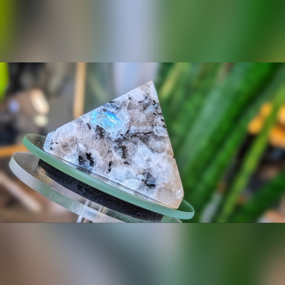 Rainbow Moonstone Crystal Gemstone Pyramid